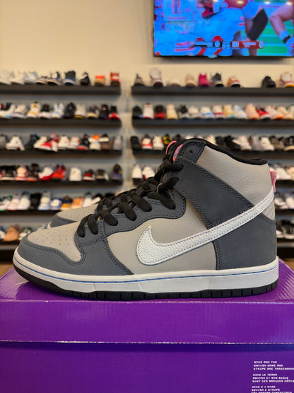 Nike SB Dunk High Medium Grey Pink Size 10.5 Brand New