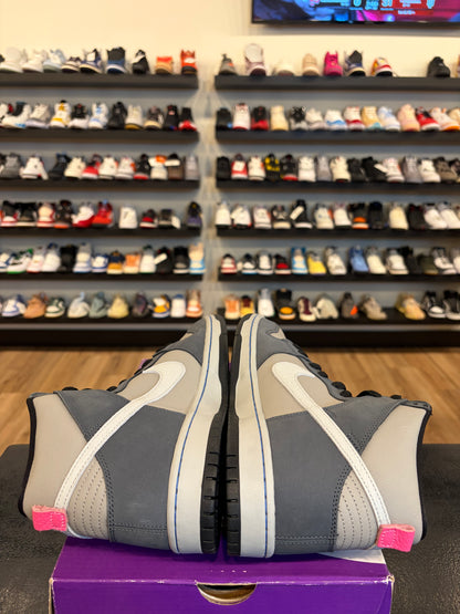 Nike SB Dunk High Medium Grey Pink Size 10.5 Brand New