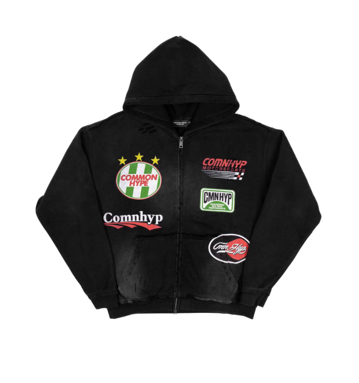 Common Hype Auto Icon Hoodie Vintage Black Size Medium