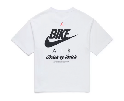 Jordan Nigel Sylvester Brick Tee White Size Large Brand New