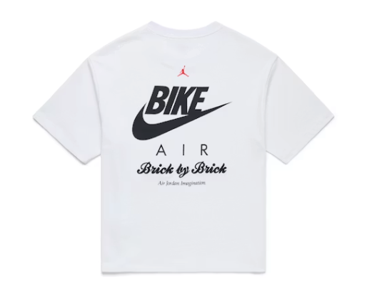 Jordan Nigel Sylvester Brick Tee White Size Large Brand New