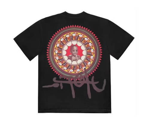 Travis Scott Utopia x Kaws Tee Black Size XXL Brand New