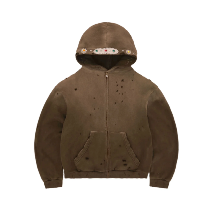 Bravest Studio Brown Sapphire Zip Hoodie Size XXL Brand New