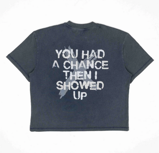 Commons No Mercy You Had a Chance Tee Washed Navy Size XL